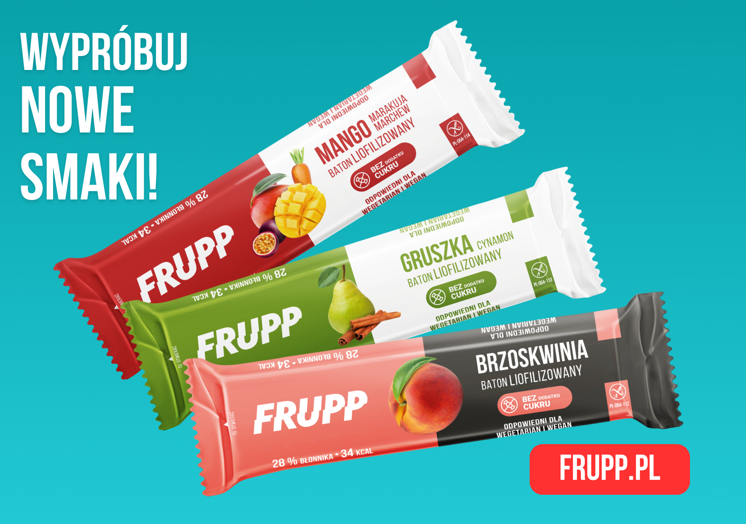 Nowe smaki batonów FRUPP