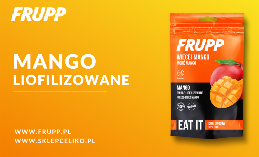 Mango liofilizowane - nowość w linii FRUPP